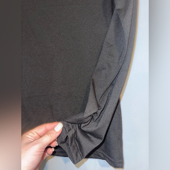 CBR Elegant Black Blouse with Shoulder Cutouts - Picture 3 of 4